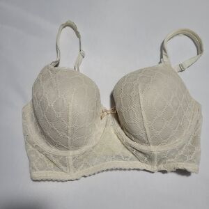 Victoria's Secret Lace Underwire Corset Bra 34DD